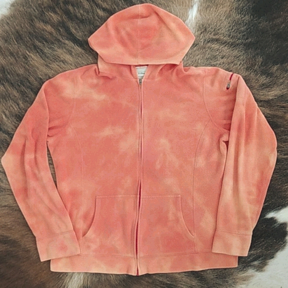 L.L. Bean Custom Bleach Dye Women's Fleece Hoodie